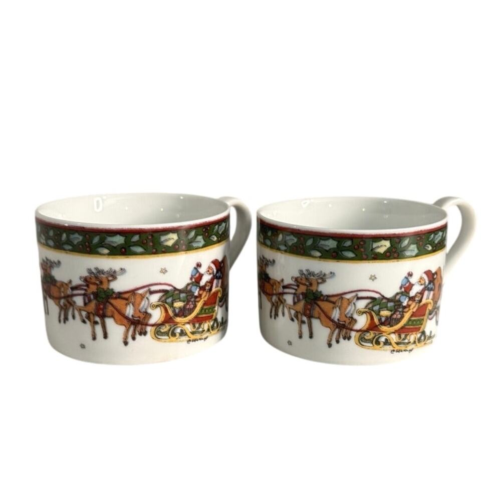 International China Company Christmas story SUSAN WINGET 2 China cups
